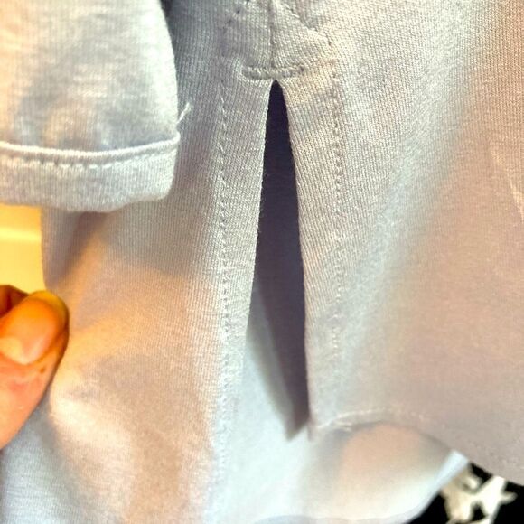 Eileen Fisher NWT periwinkle stretchy tunic side vents Runs big - Picture 6 of 10